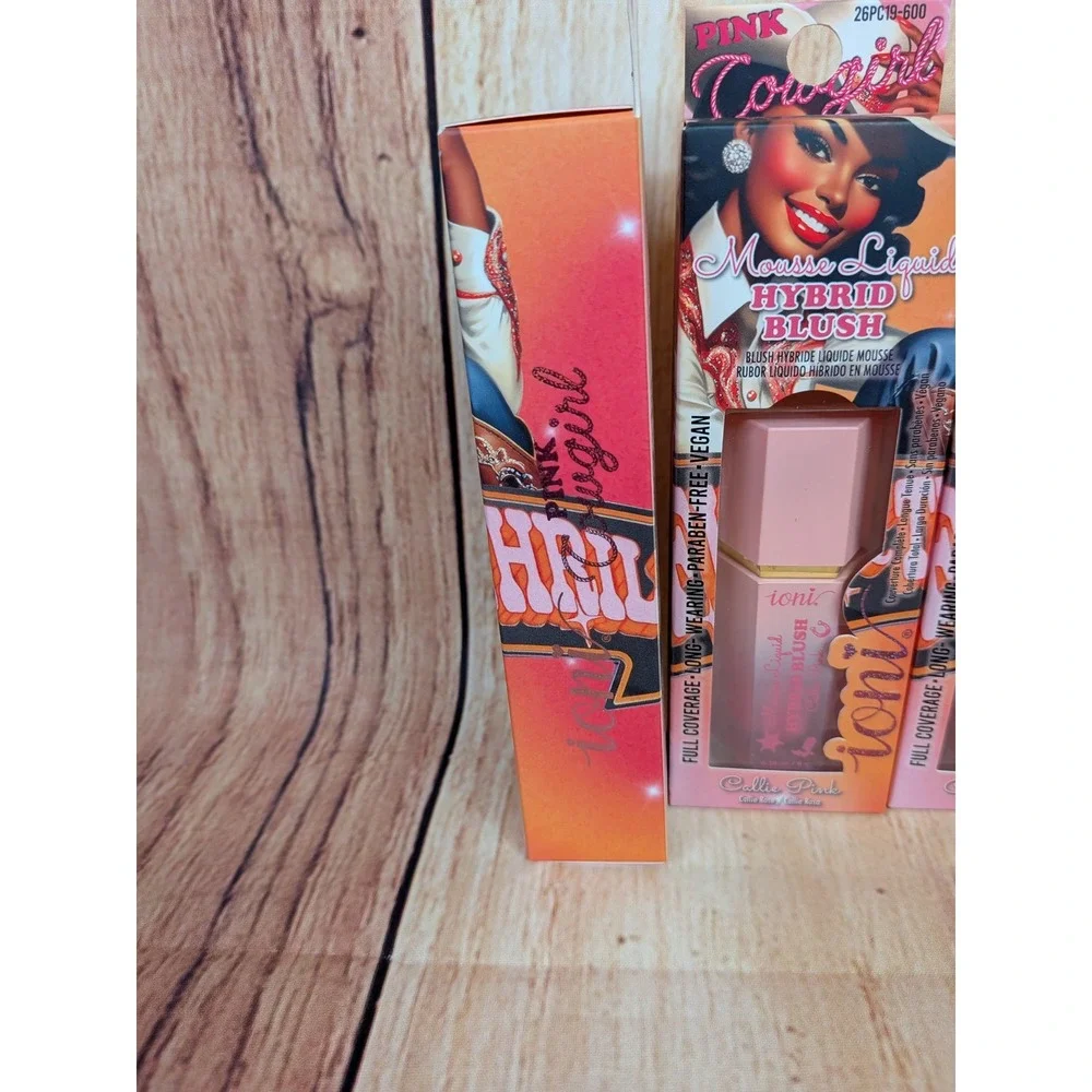 3 PK Ioni Pink Cowgirl Mousse Liquid Hybrid Blush Callie Pink